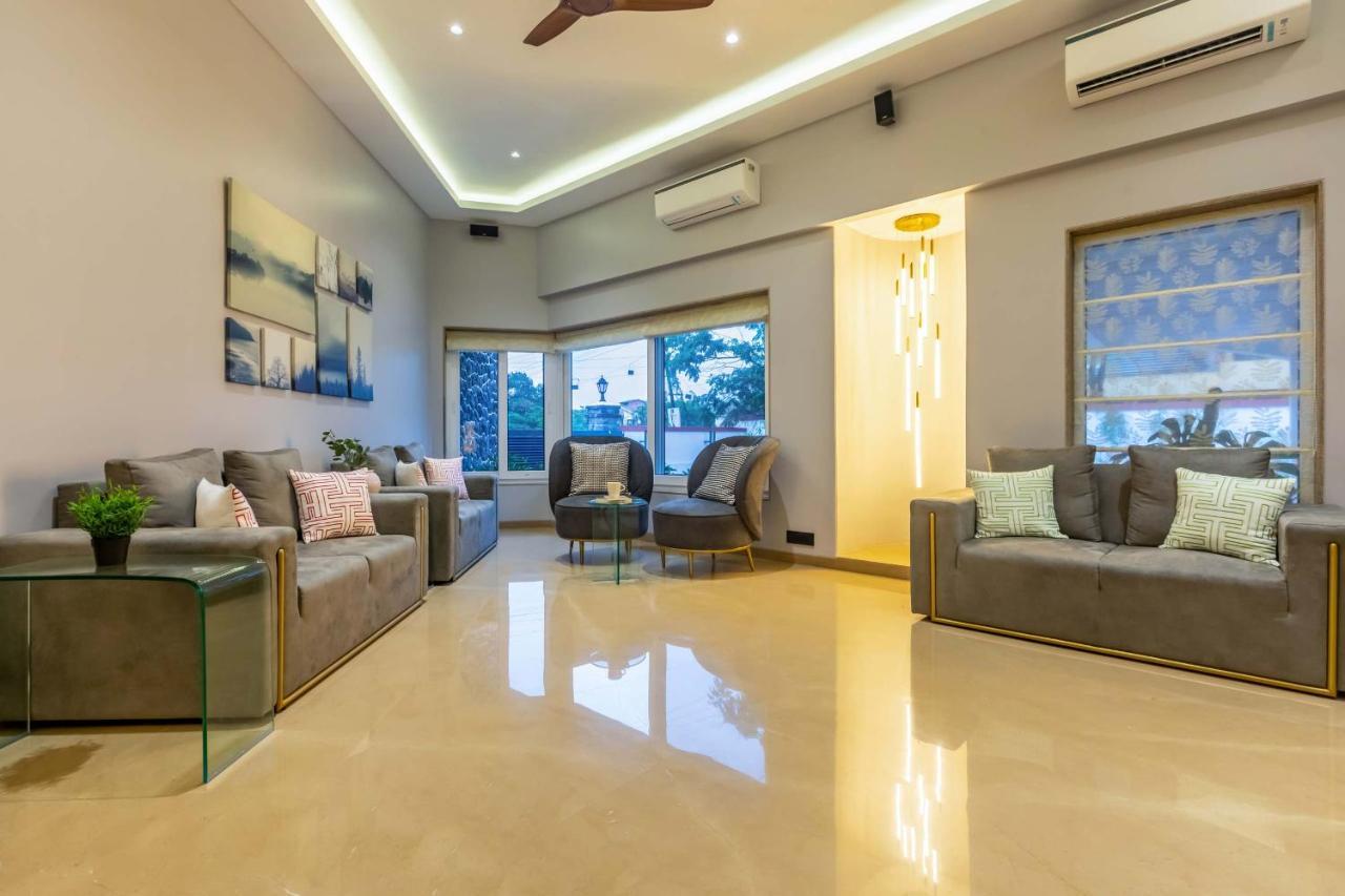 The Grey Medley By Stayvista With Mediterranean Interiors, Swimming Pool, Jacuzzi, Projector & A Lush Lawn With Gazebo لونافالا المظهر الخارجي الصورة